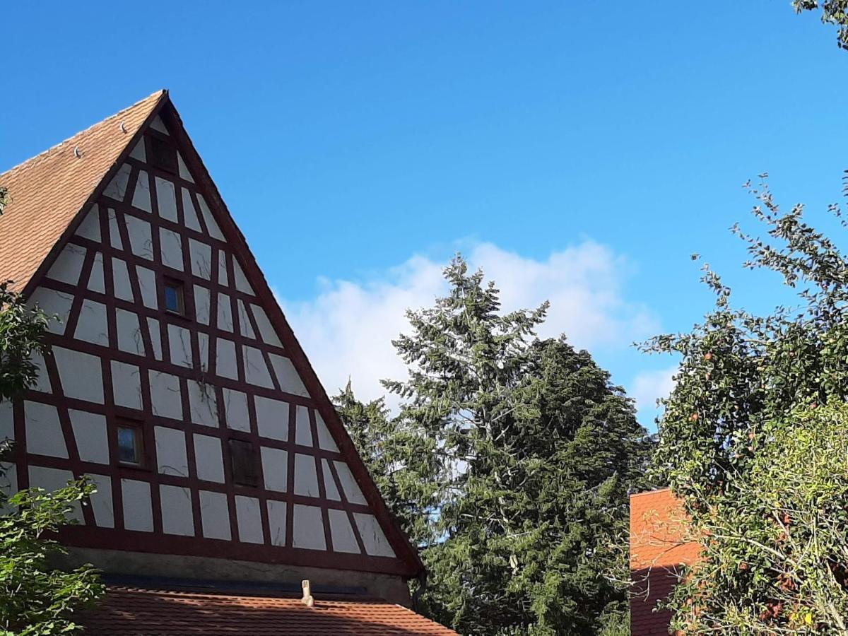 Ferienwohnung Kunst Und Kulturschuppen Hasenmuehle Kammerstein Екстер'єр фото